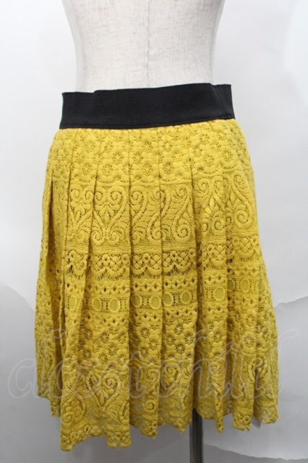 画像2: 【SALE】Jane Marple Dans Le Salon / レーススカート  イエロー S-25-09-01-060-JM-SK-AS-ZT491 (2)