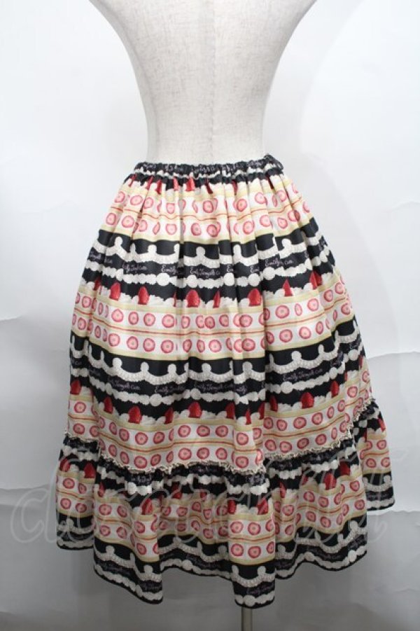 Emily Temple cute ＷｈｉｐＣａｋｅボーダースカート Whip Cake Border Skirt by Emily Temple Cute