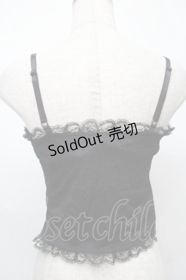 画像2: Ank Rouge / レースカップインキャミ  黒 S-25-09-01-001-CA-TO-HR-ZS (2)