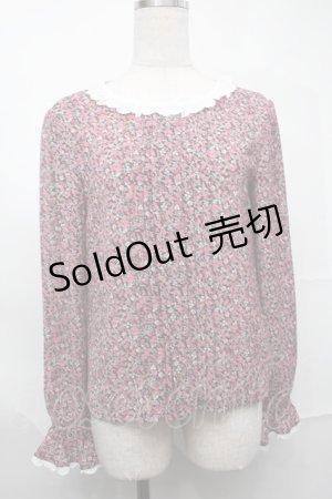 画像: MILK / グレースブラウス  黒ｘピンク S-25-09-01-024-ML-BL-ET-ZS