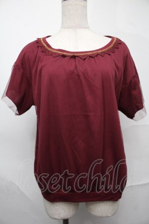 画像: axes femme / トップス  ワイン S-25-09-01-025-AX-TO-AS-ZS