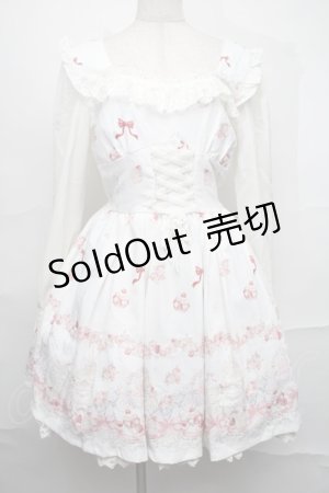 画像: LIZ LISA / スイーツシンデレラ柄ワンピース  白 S-25-09-01-028-LO-OP-AS-ZS