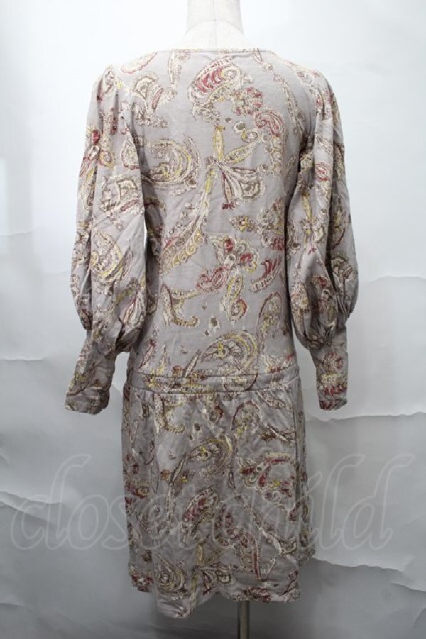 画像2: MOTHER / プリントワンピース  ベージュ S-25-09-01-031-LO-OP-HR-ZS (2)