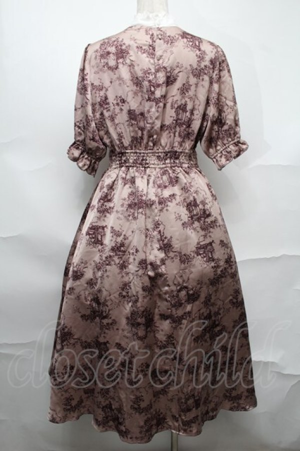 画像2: m petit by misako / トワルドジュイワンピース  ピンク S-25-09-01-040-LO-OP-HR-ZS (2)