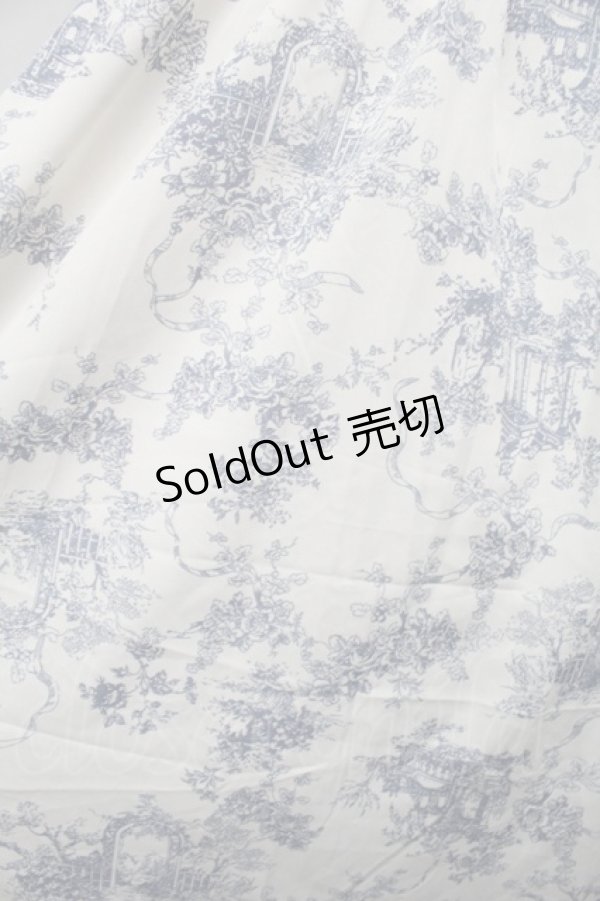 画像3: m petit by misako / トワルドジュイワンピース  ブルー S-25-09-02-042-LO-OP-HR-ZS (3)