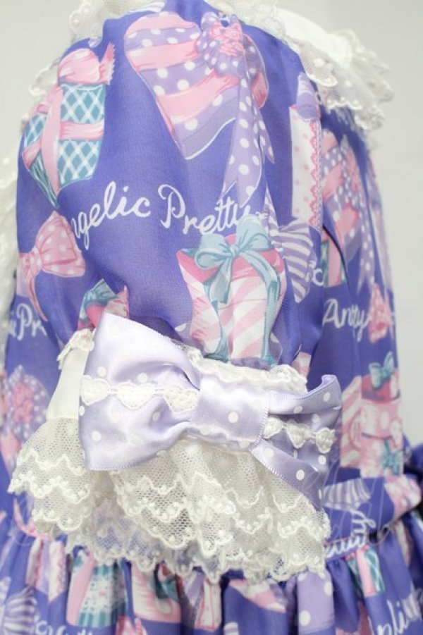 Angelic Pretty / ラッピングハートワンピース ラベンダー S-25-09-02