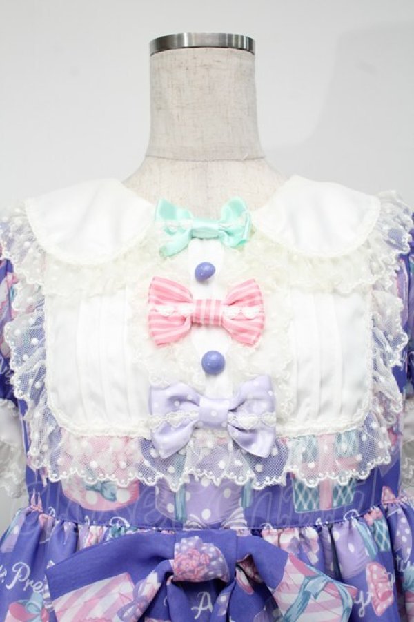 Angelic Pretty / ラッピングハートワンピース ラベンダー S-25
