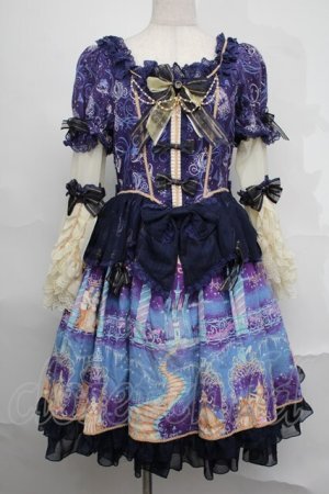 画像: BABY,THE STARS SHINE BRIGHT / Cinderellaワンピース  紺 S-25-09-02-048-BA-OP-AS-ZS
