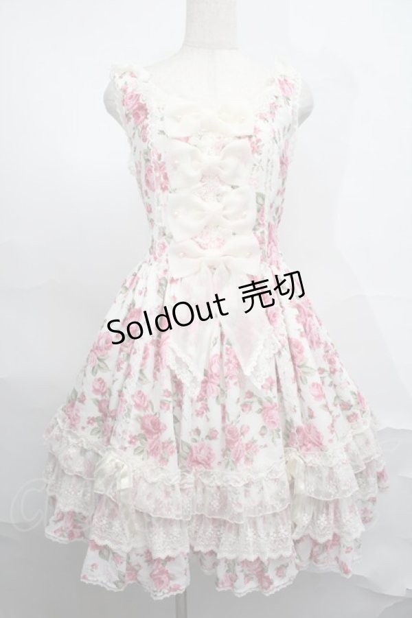 画像1: Angelic Pretty / Dramatic Roseジャンパースカート  オフ S-25-09-02-049-AP-OP-AS-ZS (1)