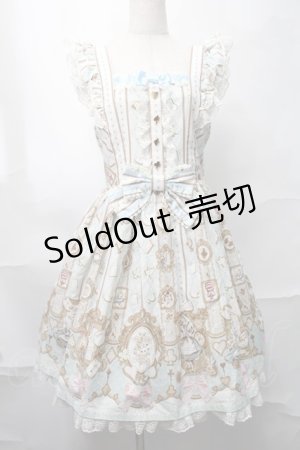 画像: Angelic Pretty / Alice in WonderLandジャンパースカート  サックス S-25-09-02-051-AP-OP-AS-ZS