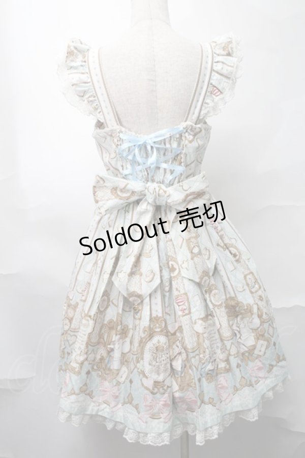 画像2: Angelic Pretty / Alice in WonderLandジャンパースカート  サックス S-25-09-02-051-AP-OP-AS-ZS (2)