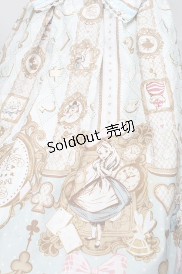画像4: Angelic Pretty / Alice in WonderLandジャンパースカート  サックス S-25-09-02-051-AP-OP-AS-ZS (4)