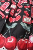 画像3: Angelic Pretty / Cherry Jam Labelジャンパースカート  黒 S-25-09-02-053-AP-OP-HR-ZT489 (3)