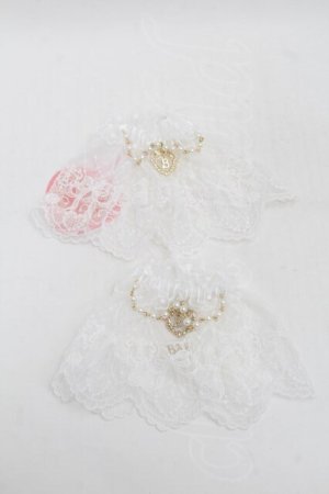 画像: BABY,THE STARS SHINE BRIGHT / レースを纏うTwinkle Baby Ribbonお袖とめ  白 S-25-09-02-013-BA-ZA-AS-ZS