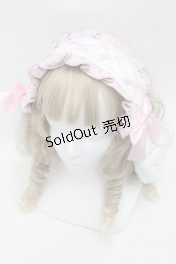 画像1: Ank Rouge / マイメロディコラボヘッドドレス  白ｘピンク S-25-09-02-023-CA-AC-HR-ZS (1)