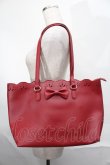 画像1: m petit by misako / AMスカラップトートバッグ  赤 S-25-09-02-039-LO-BG-AS-ZS (1)