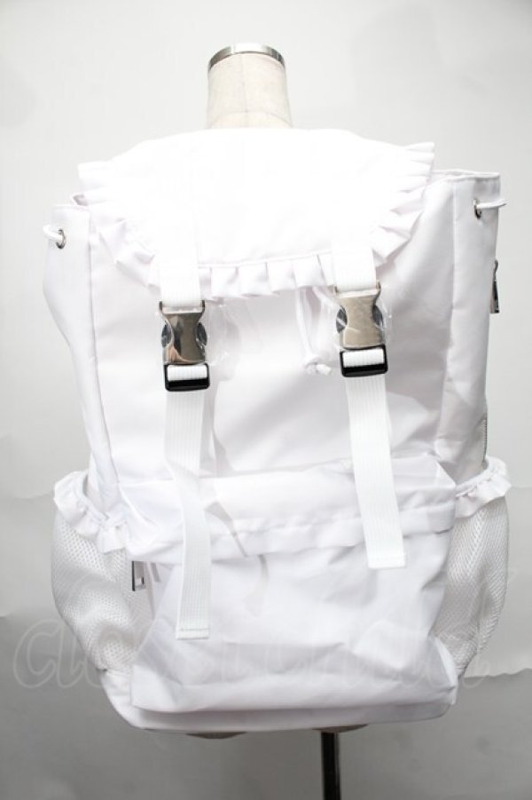 画像1: 【SALE】merry jenny / フリルバックパック  白 S-25-09-02-040-LO-BG-HR-ZT386 (1)