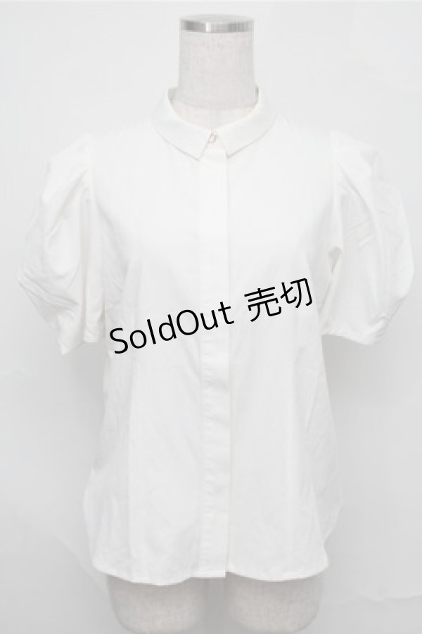 画像1: an another angelus / パフスリーブブラウス  白 S-25-09-03-035-CA-BL-AS-ZS (1)