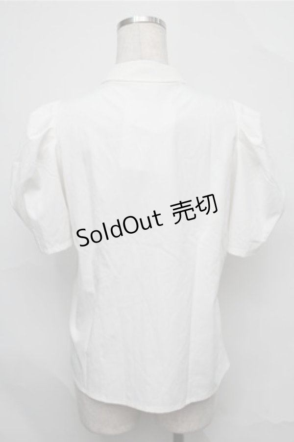 画像2: an another angelus / パフスリーブブラウス  白 S-25-09-03-035-CA-BL-AS-ZS (2)