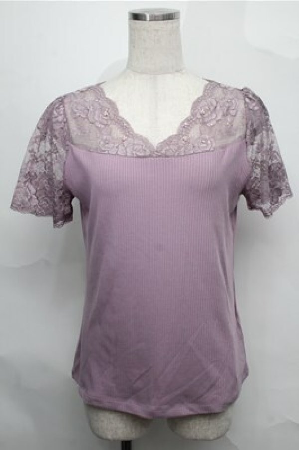 画像1: axes femme / トップス  紫 S-25-09-03-043-AX-TO-AS-ZS (1)