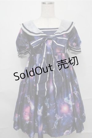 画像: Angelic Pretty / Dreamy Planetariumワンピース  紺 S-25-09-03-055-AP-OP-HR-ZS