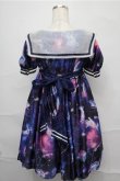 画像2: Angelic Pretty / Dreamy Planetariumワンピース  紺 S-25-09-03-055-AP-OP-HR-ZS (2)