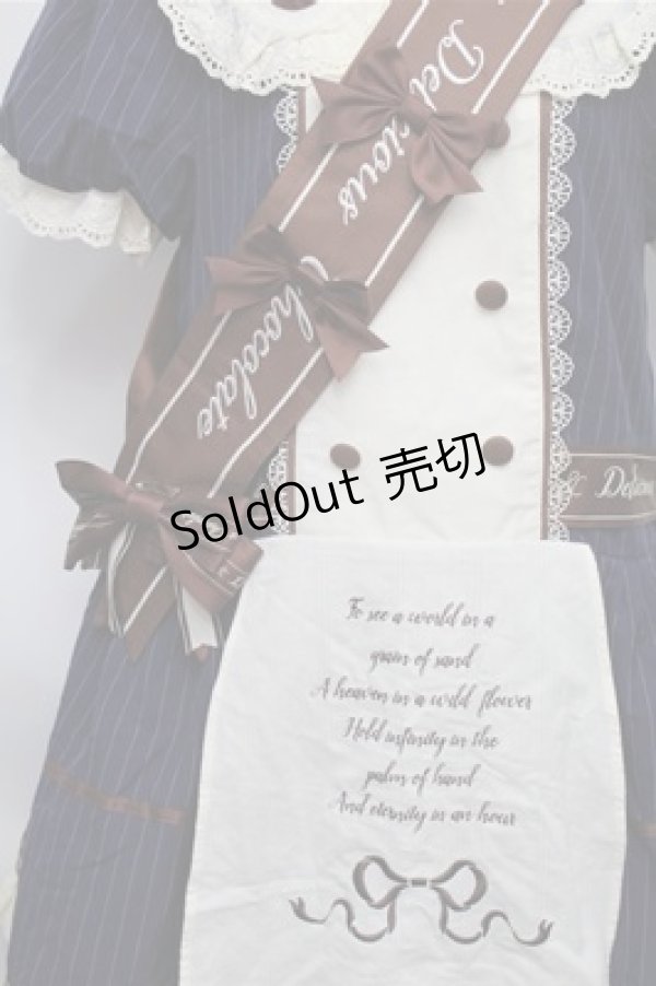 画像3: LOLITA / エシャルプ付ワンピース  紺ｘオフ S-25-09-03-056-LO-OP-AS-ZS (3)