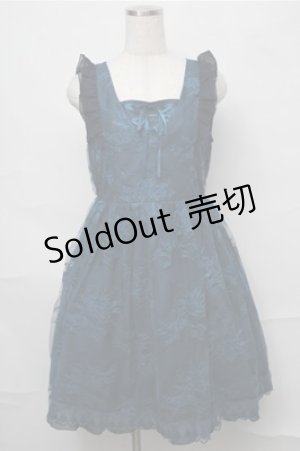 画像: axes femme / レース重ね編み上げワンピース  グリーン S-25-09-03-059-AX-OP-AS-ZS