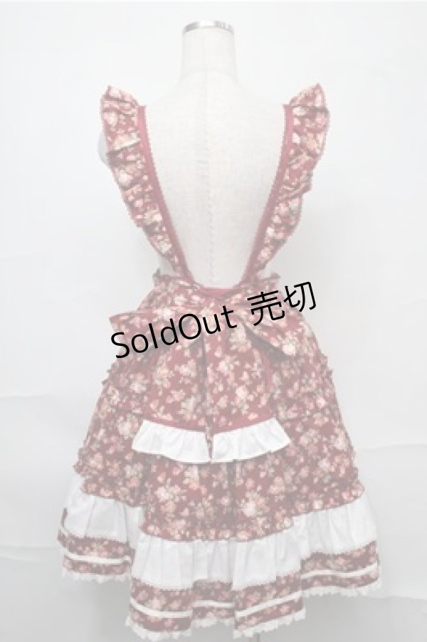 画像2: Angelic Pretty / Flower Basketスカート  ワイン S-25-09-03-061-AP-SK-AS-ZS (2)