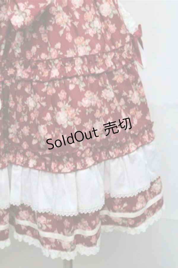 画像3: Angelic Pretty / Flower Basketスカート  ワイン S-25-09-03-061-AP-SK-AS-ZS (3)
