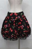 画像2: Angelic Pretty / ドレンチェリーフリルスカート  黒 S-25-09-03-062-AP-SK-AS-ZS (2)