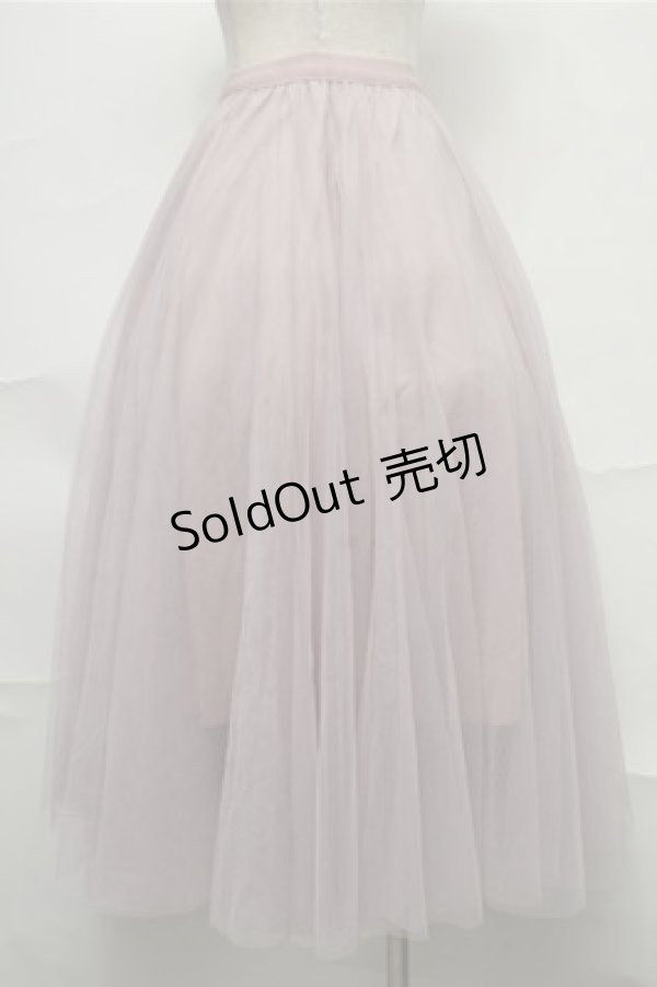 画像2: axes femme kawaii /チュールレイヤードスカート   S-25-09-03-065-AX-SK-AS-ZS (2)