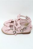 画像2: metamorphose / トリプルリボンクロスストラップシューズ L ピンク S-25-09-03-010-ME-SH-HR-ZS (2)