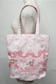 画像2: BABY,THE STARS SHINE BRIGHT / くみゃちゃんのRibbon Ribbon C’est Bon Belle Journee柄トートBag  ピンク S-25-09-03-013-BA-BG-HR-ZS (2)