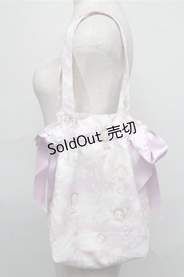 画像1: 【SALE】BABY,THE STARS SHINE BRIGHT / くみゃちゃんのキラキラコスメ柄ミニBAG  ラベンダー S-25-09-03-014-BA-BG-HR-ZT335 (1)