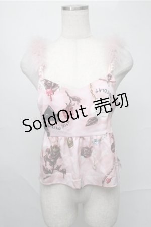 画像: MILK /  ショコラローズキャミ  ピンク S-25-09-03-018-ML-TO-ET-ZS