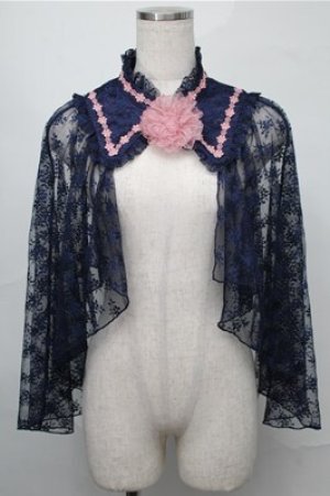 画像: axes femme kawaii / ブルーミングレースケープ  紺 S-25-09-03-019-AX-JA-AS-ZS