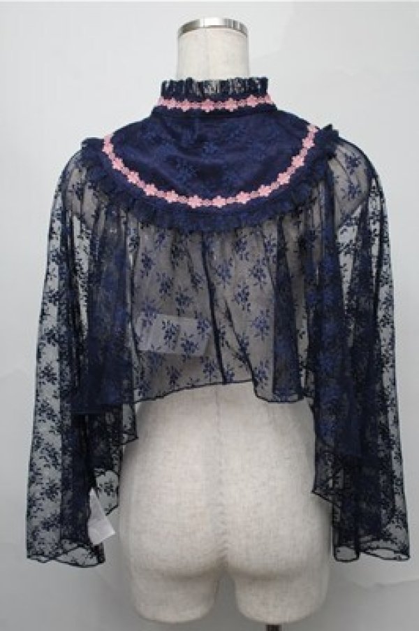 画像2: axes femme Kawaii / ブルーミングレースケープ  紺 S-25-09-03-019-AX-JA-AS-ZS (2)