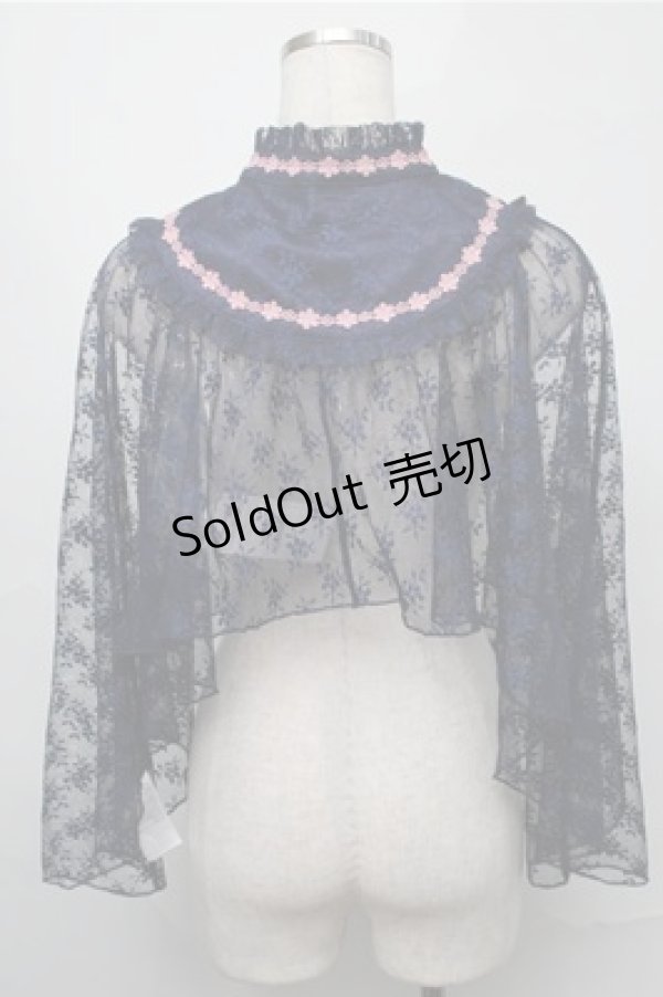 画像2: axes femme Kawaii / ブルーミングレースケープ  紺 S-25-09-03-019-AX-JA-AS-ZS (2)