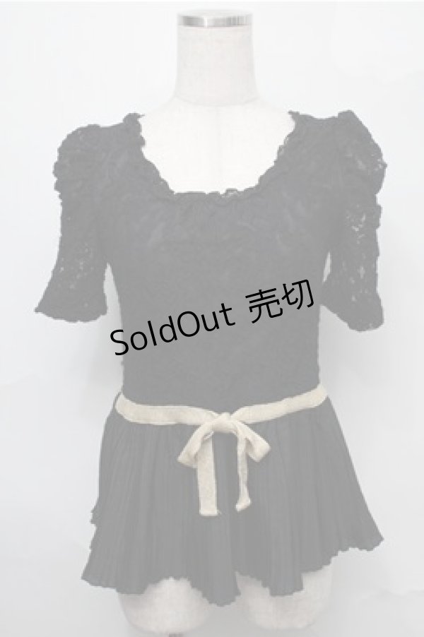 画像1: axes femme / トップス  黒 S-25-09-03-022-AX-TO-AS-ZS (1)