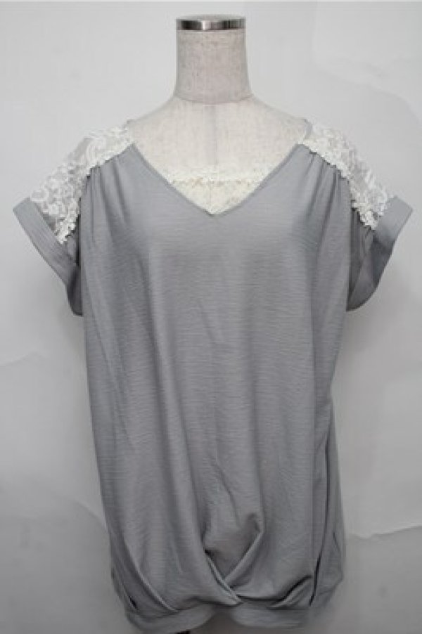 画像1: axes femme / トップス  サックス S-25-09-03-028-AX-TO-AS-ZS (1)