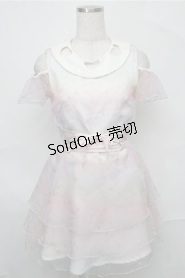 画像1: Swankiss / Love sodaワンピース  ピンク S-25-09-03-031-CA-OP-HR-ZS (1)