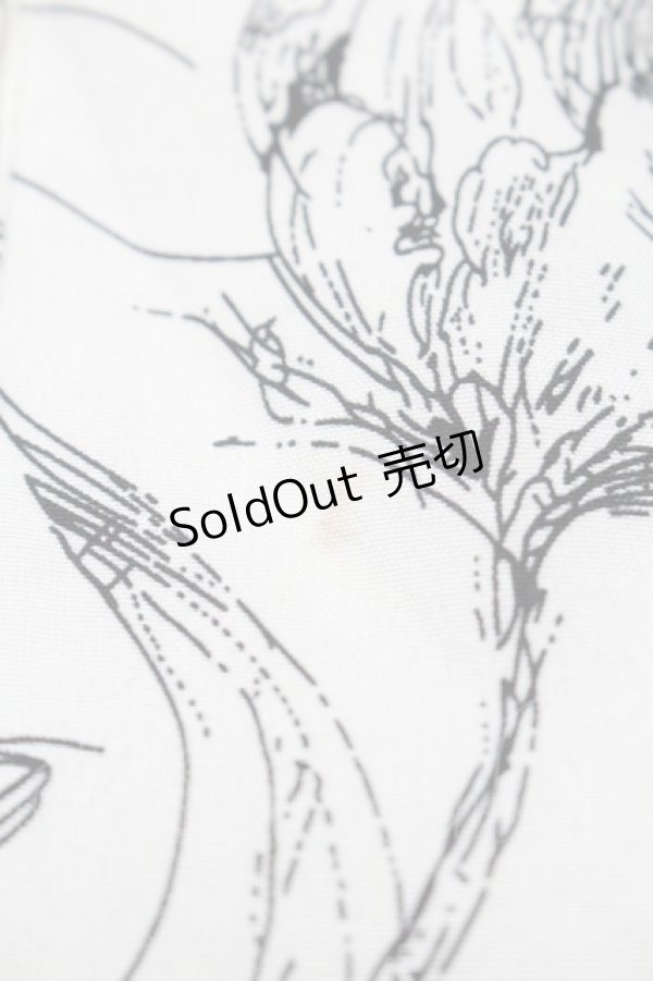 画像3: melume / makiコラボ花柄ワンピース 4L 白 S-25-09-04-043-LO-TO-AS-ZS (3)