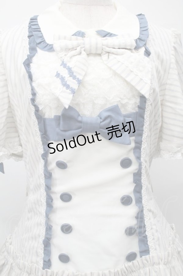 画像3: LOLITA / ストライプワンピース  オフｘサックス S-25-09-04-046-LO-OP-AS-ZS (3)