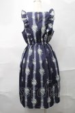 画像2: axes femme / 花柄ワンピース  紺 S-25-09-04-051-AX-OP-AS-ZS (2)