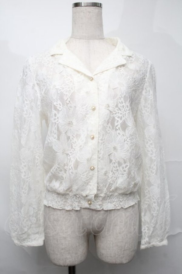 画像1: axes femme / レースジャケット  オフ S-25-09-04-007-AX-JA-AS-ZS (1)