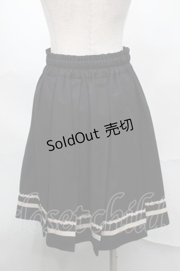 画像2: axes femme / サイドベルトプリーツスカート  黒 S-25-09-04-054-AX-SK-AS-ZS (2)