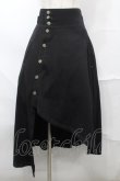 画像1: axes femme POETIQUE / 袖デザインラップ風スカート  黒 S-25-09-04-056-AX-SK-AS-ZS (1)