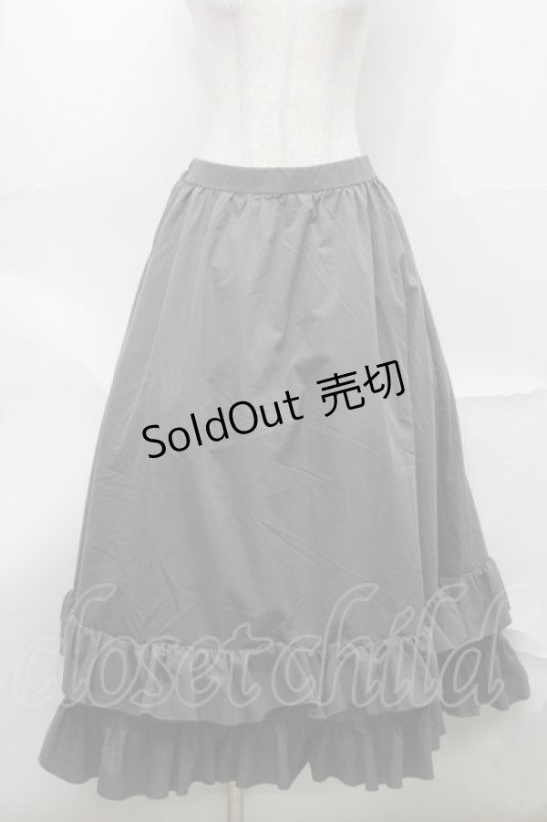 画像1: FLC / MINA*ティアードスカート LL グレー S-25-09-04-057-LO-SK-AS-ZS (1)