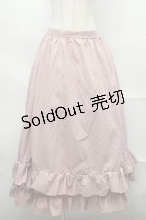 画像: FLC / MINA*ティアードスカート LL ピンク S-25-09-04-058-LO-SK-AS-ZS
